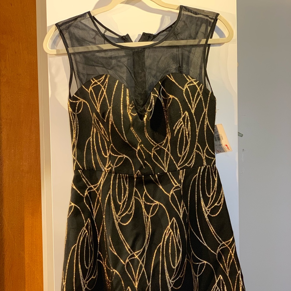 Black and Gold Milly dress - never worn